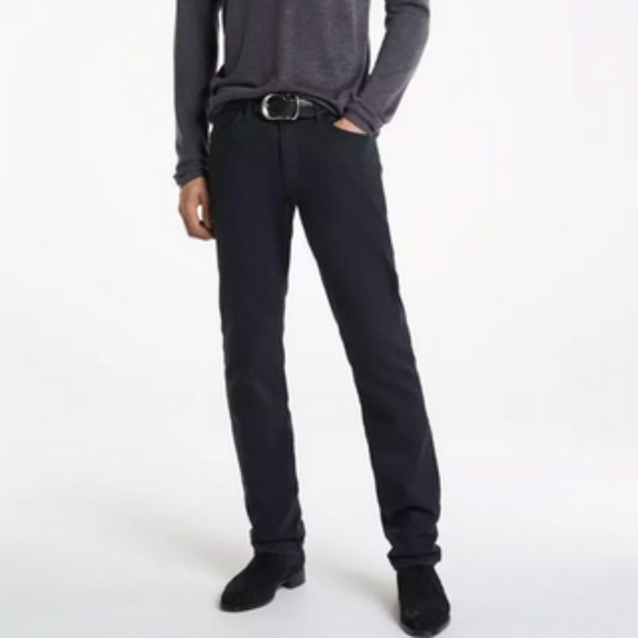 John Varvatos Black Bowery Pants - Size 32 - Picture 1 of 5